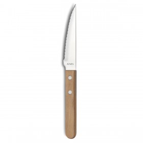 Coltello da Carne Amefa Pizza Bois Metallo Legno (21 cm) (Pack 12x)