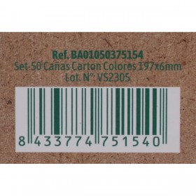 Cannucce Algon Cartone Multicolore 50 Pezzi 24 Unità