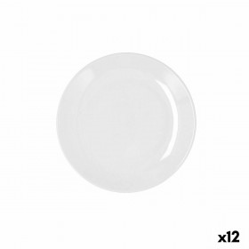 Piatto da Dolce Bidasoa Glacial Coupe Ceramica Bianco (19 cm) (Pack 12x)