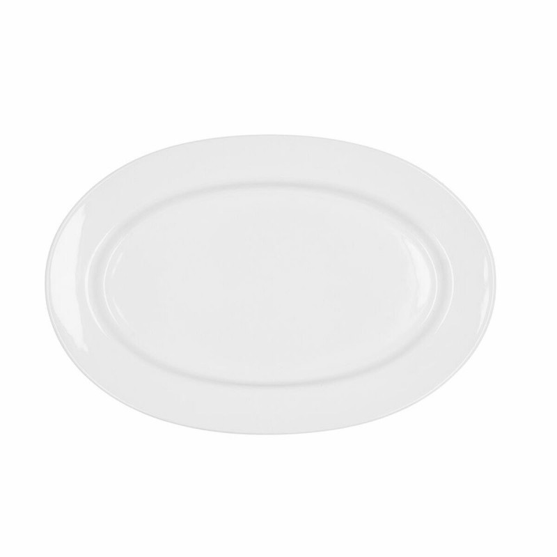 Teglia da Cucina Bidasoa Glacial Ceramica Bianco (32 x 22 cm) (Pack 3x)
