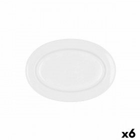 Teglia da Cucina Bidasoa Glacial Ceramica Bianco (26 x 18 cm) (Pak 6x)