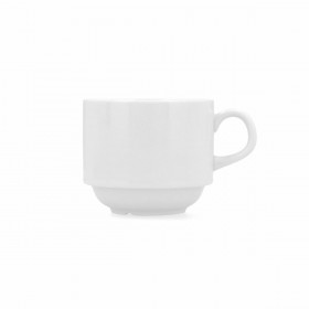 Tazza per Infusi Bidasoa Glacial Bianco Ceramica 250 ml (6 Unità) (Pack 6x)