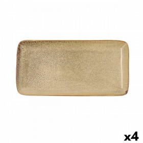 Teglia da Cucina Bidasoa Ikonic Ceramica Marrone (28 x 14 cm) (Pack 4x)