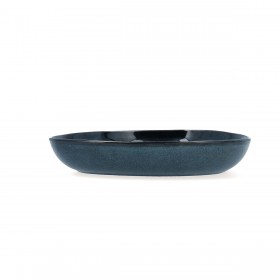 Piatto Fondo Bidasoa Ikonic Ceramica Azzurro (20,5 x 19,5 x 3,3 cm) (Pack 6x)
