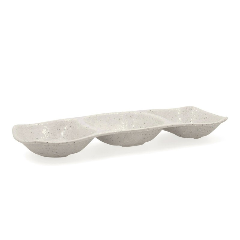 Vassoio per aperitivi Bidasoa Ikonic Grigio Plastica Melammina 28,6 x 10,9 x 3,1 cm (12 Unità) (Pack 12x)
