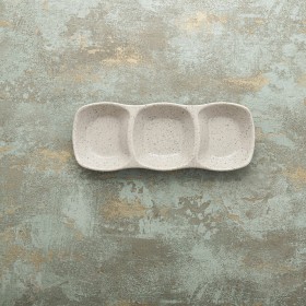 Vassoio per aperitivi Bidasoa Ikonic Grigio Plastica Melammina 28,6 x 10,9 x 3,1 cm (12 Unità) (Pack 12x)
