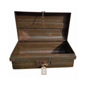 Valigia decorativa Alexandra House Living Marrone Ferro Stile artigianale 36 x 23 x 61 cm
