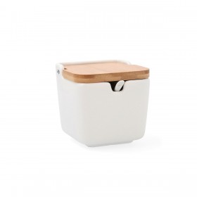 Portazucchero Quid Arizona Ceramica Bianco 10 x 10 x 11 cm
