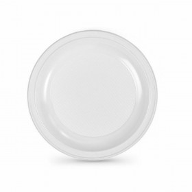 Set di piatti riutilizzabili Algon Bianco Plastica 25 x 25 x 1,5 cm (12 Unità)