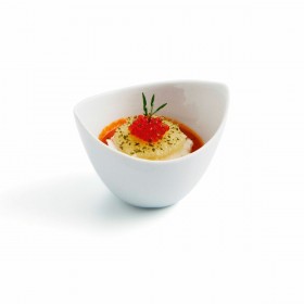 Ciotola Quid Gastro Fun Aperitivo Bianco Ceramica 9 x 6 cm (12 Unità)