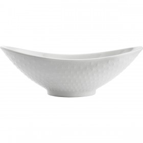 Teglia da Cucina Quid Gastro Ovale Ceramica Bianco (21,5 x 12,5 x 7 cm) (6 Unità)