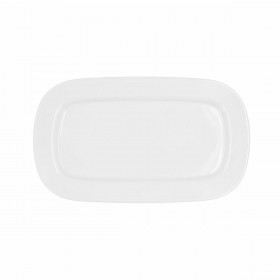 Teglia da Cucina Bidasoa Glacial Bianco Ceramica 31 x 18 cm (6 Unità) (Pack 6x)