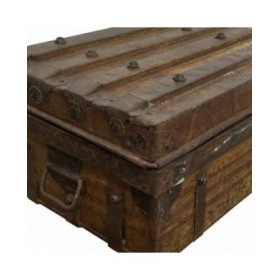 Valigia decorativa Alexandra House Living Marrone Ferro Stile artigianale 31 x 19 x 52 cm