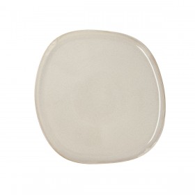 Piatto da pranzo Bidasoa Ikonic Bianco Ceramica 26,5 x 25,7 x 1,5 cm (4 Unità) (Pack 4x)