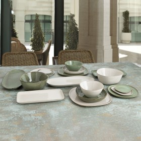 Piatto da pranzo Bidasoa Ikonic Bianco Ceramica 20,2 x 19,7 cm (6 Unità) (Pack 6x)