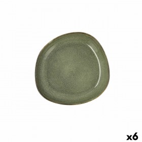 Piatto Fondo Bidasoa Ikonic Ceramica Verde (20,5 x 19,5 cm) (Pack 6x)