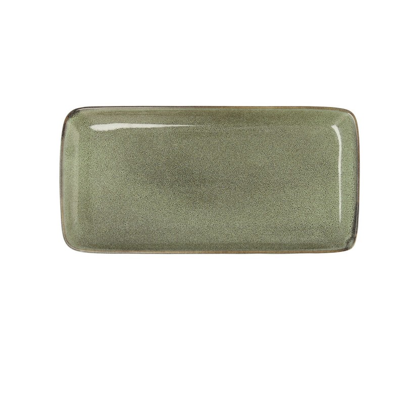 Teglia da Cucina Bidasoa Ikonic Verde Ceramica 28 x 14 cm (Pack 4x)