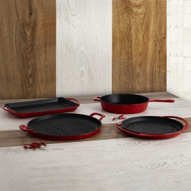 Griglia Bidasoa Ferro Fuso Rosso (25 cm)