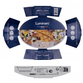 Pirofila da Forno Luminarc Smart Cuisine Bianco Vetro Bassa