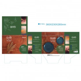 Set di Stoviglie Quid Zafiro Vita 18 Pezzi Azzurro Ceramica
