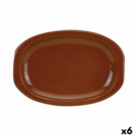 Teglia da Cucina Raimundo Barro Profesional Argilla cotta Marrone 6 Unità 36 x 25 cm