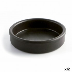Teglia Quid Barro Lux Nero Ceramica Ø 18 cm (12 Unità)
