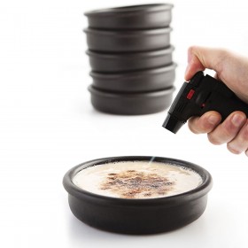 Teglia Quid Barro Lux Nero Ceramica Ø 18 cm (12 Unità)