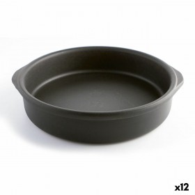 Teglia Quid Barro Lux Nero Ceramica Ø 22 cm (12 Unità)