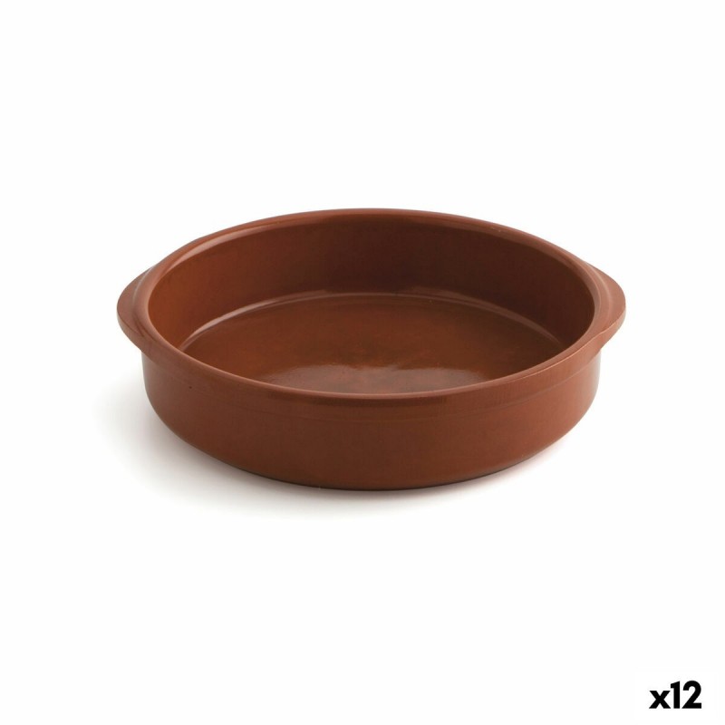 Teglia Raimundo Barro Profesional Marrone Ceramica Ø 22 cm (12 Unità)