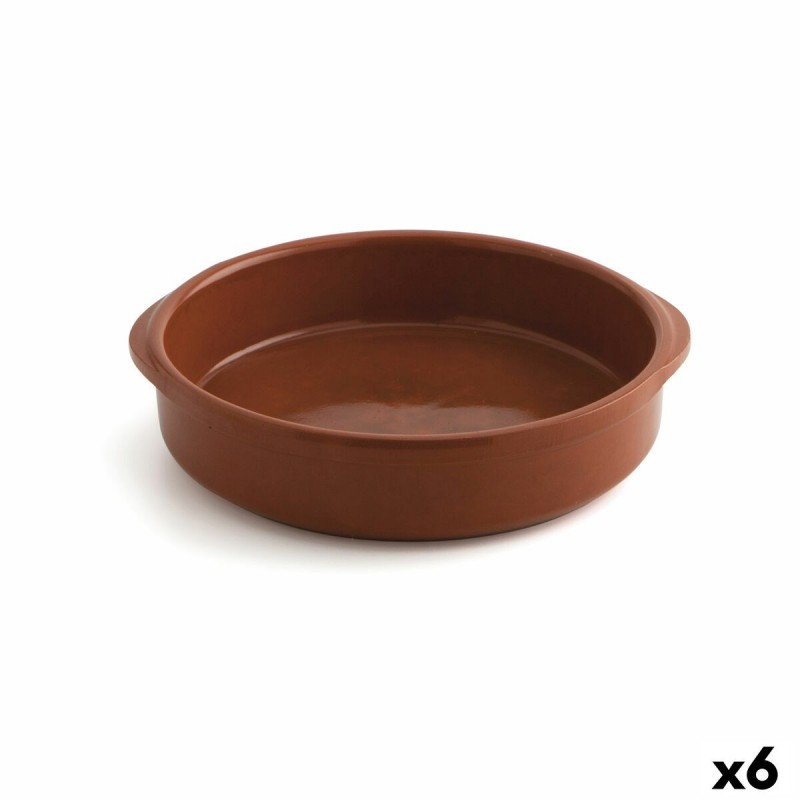 Teglia Raimundo Barro Profesional Marrone Ceramica Ø 24 cm (6 Unità)