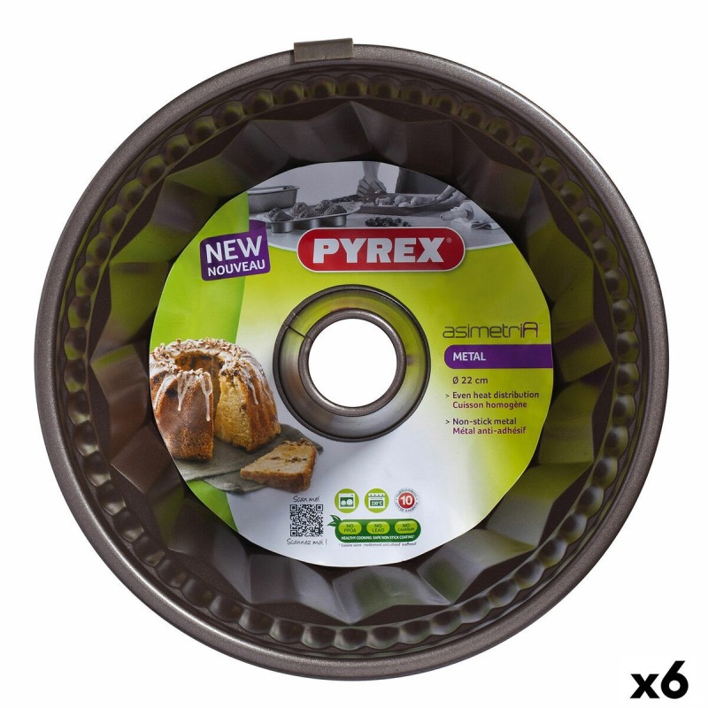 Stampo da Forno Pyrex Asimetria Nero Metallo Anello