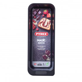 Stampo da Forno Pyrex Magic Rettangolare Nero Ø 30 cm (6 Unità)
