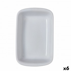 Pirofila da Forno Pyrex Supreme Bianco Ceramica Vetro temperato Rettangolare 30,2 x 20 x 7,4 cm (6 Unità)