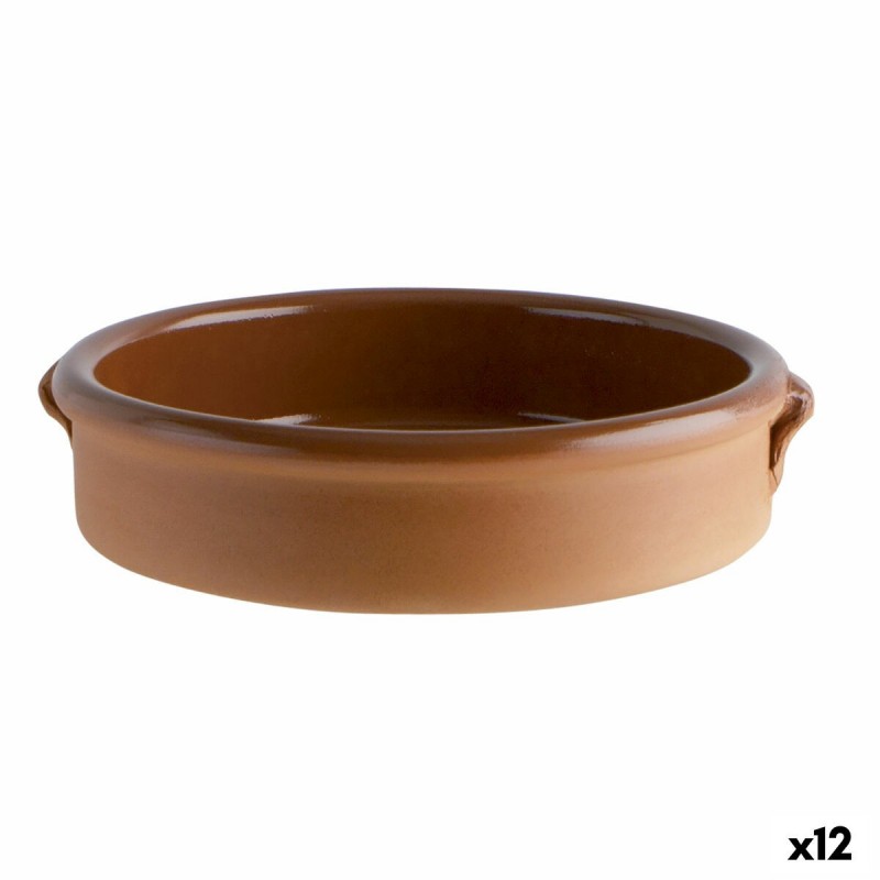 Teglia Barro Clasico Marrone Ceramica Ø 17 cm (12 Unità)