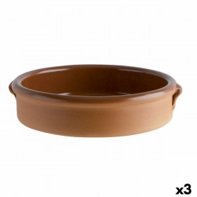 Teglia Barro Clasico Marrone Ceramica Ø 40 cm (3 Unità)
