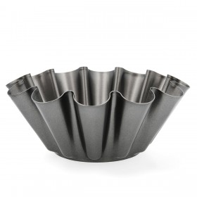 Stampo per Budino Quid Sweet Grey Nero Metallo 23 x 9 cm (12 Unità)