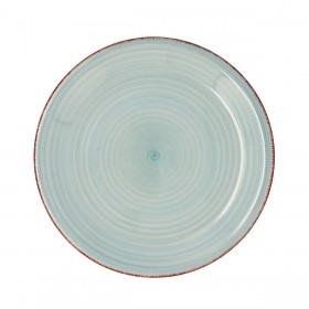 Piatto da pranzo Quid Vita Aqua Turchese Ceramica Ø 27 cm (12 Unità)