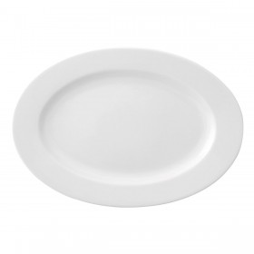 Piatto da pranzo Ariane Prime Ovale Bianco Ceramica 32 x 25 cm (6 Unità)