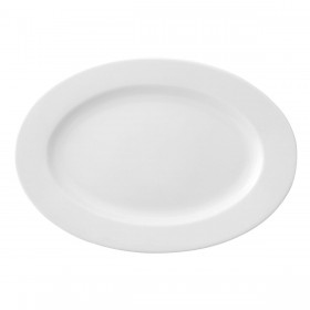 Piatto da pranzo Ariane Prime Ovale Bianco Ceramica 38 x 25 cm (6 Unità)
