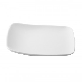 Piatto da Dolce Ariane Vita Quadrato Ceramica Bianco (20 x 17 cm) (12 Unità)
