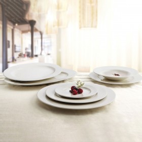 Piatto da Dolce Ariane Orba Ceramica Bianco Ø 21 cm (12 Unità)