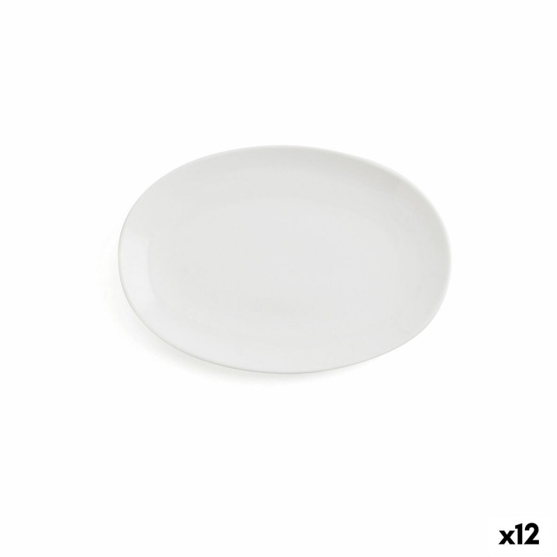 Teglia da Cucina Ariane Vital Coupe Ovale Bianco Ceramica Ø 21 cm (12 Unità)
