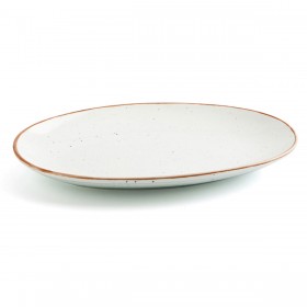 Teglia da Cucina Ariane Terra Ovale Ceramica Beige (Ø 26 cm) (12 Unità)