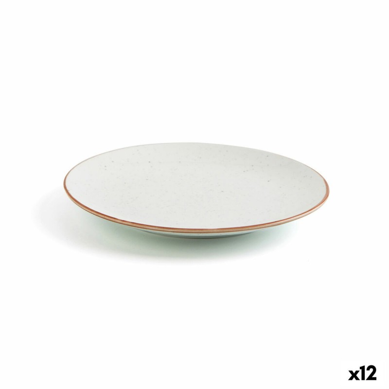 Piatto da pranzo Ariane Terra Beige Ceramica Ø 18 cm (12 Unità)