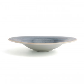 Piatto Fondo Ariane Terra Ceramica Azzurro (Ø 29 cm) (6 Unità)