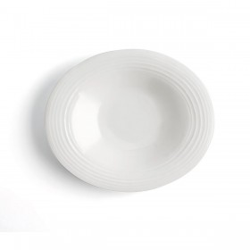 Piatto Fondo Ariane A'bordo Ceramica Bianco (Ø 29 cm) (6 Unità)