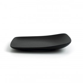 Piatto da pranzo Ariane Antracita Quadrato Nero Ceramica 20 cm (12 Unità)