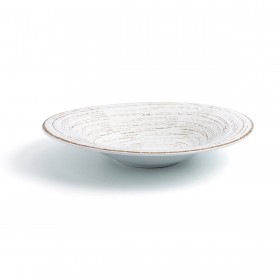 Piatto Fondo Ariane Tornado White Ceramica Bicolore Ø 29 cm (6 Unità)