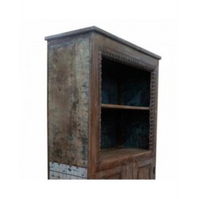 Scaffale Alexandra House Living Marrone Legno Riciclato 42 x 213 x 107 cm