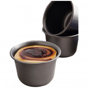 Stampo per Budino Quid Sweet Grey Nero Metallo 9,5 cm (24 Unità)
